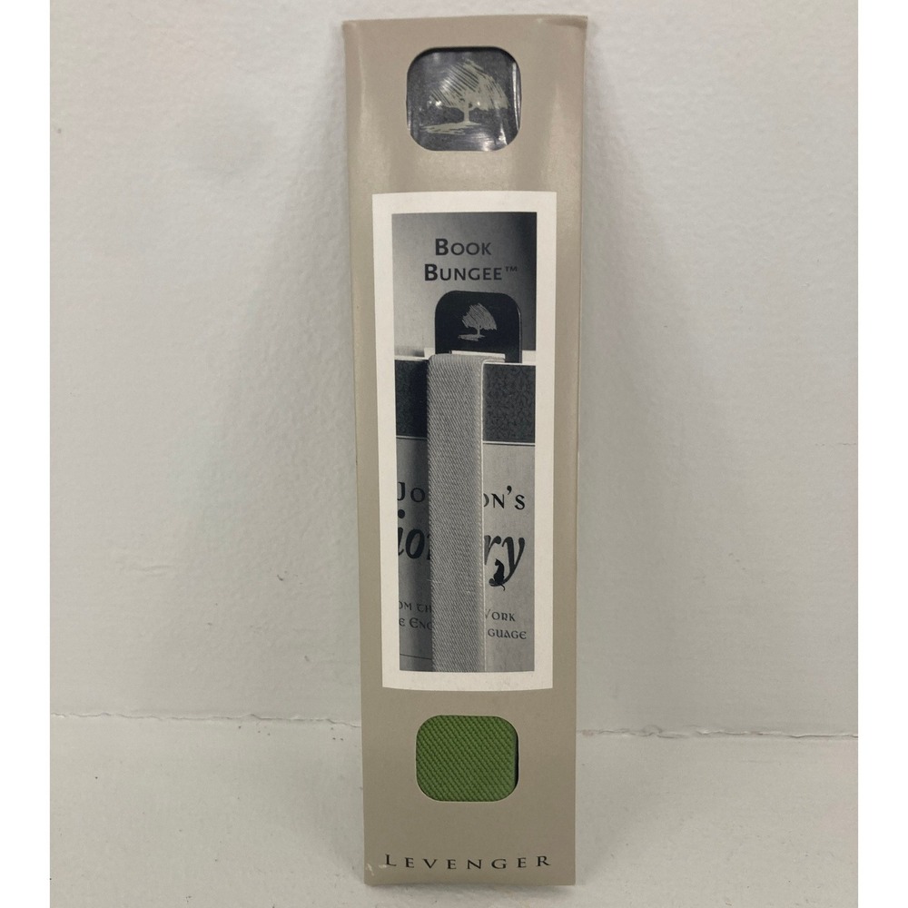 NWT Levenger Book Bungee AB0785 Elastic Bookmark Page Marker Reading Bookworm
